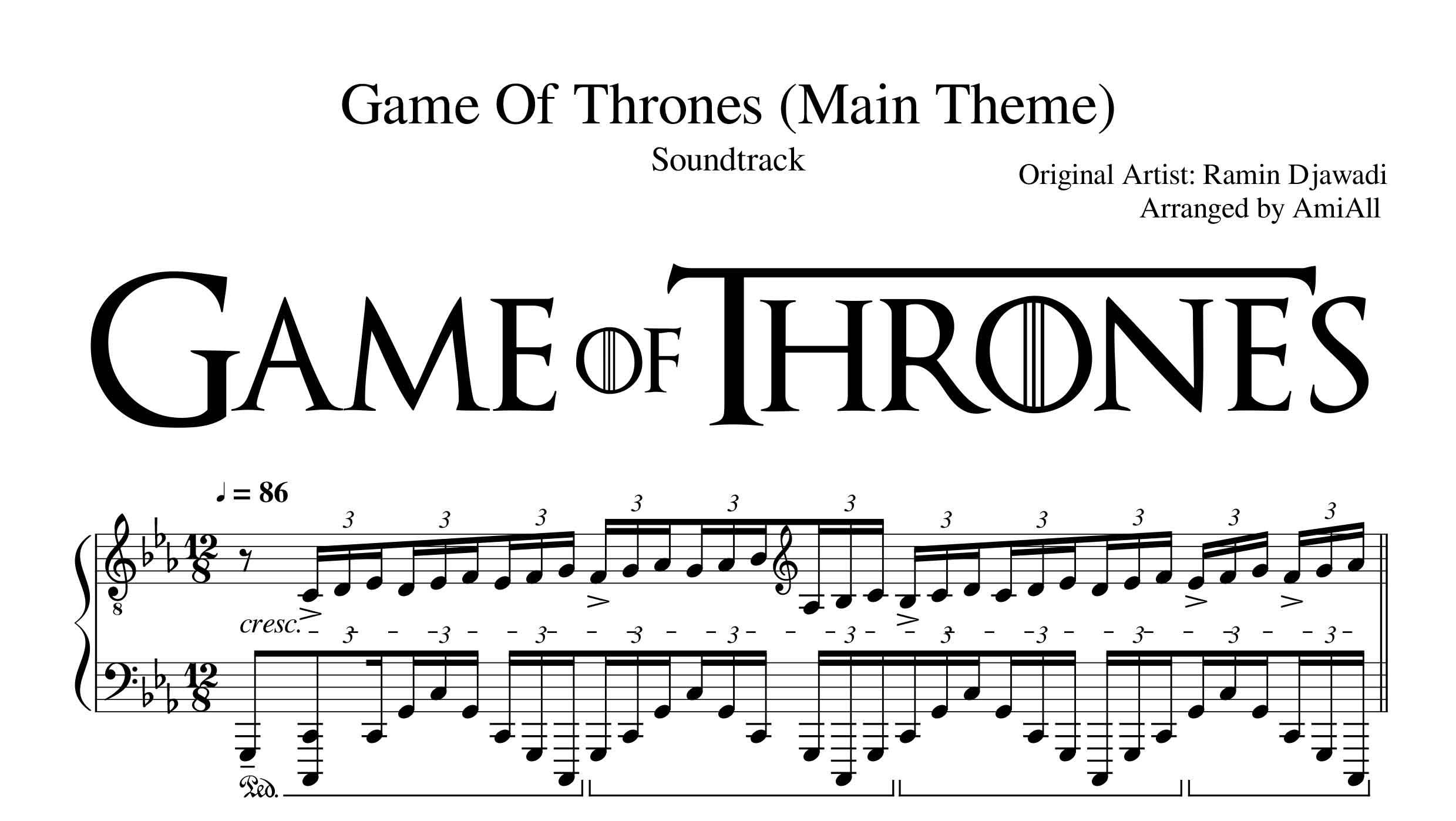 Музыка main theme. Sweetwater Ramin Djawadi Ноты. Game of Thrones main Theme. Game of Thrones Ноты. Romin Jowadi main them.